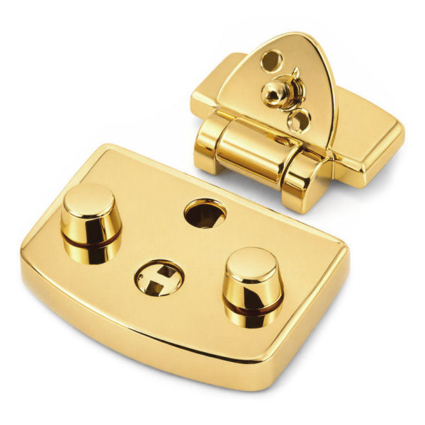 DESIGN-Mappenschloss, massiv, gold poliert