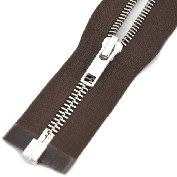 METALL-Reißverschluss 60cm | braun/nickel METALL-Reißverschluss 60cm | braun/nickel