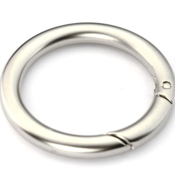 Karabiner-Ring 40 mm | nickel matt