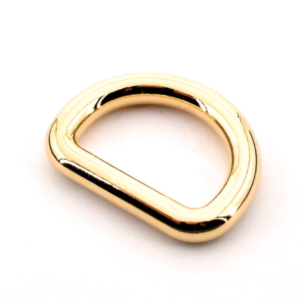 DESIGN D-Ring 25 mm, gold poliert