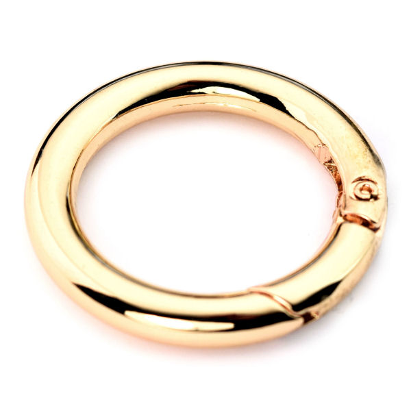 Karabiner-Ring, 30 mm, gold poliert