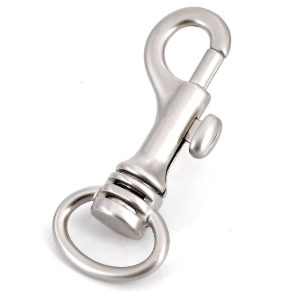 Taschen-Karabinerhaken für 17 mm | nickel matt Taschen-Karabinerhaken für 17 mm | nickel matt