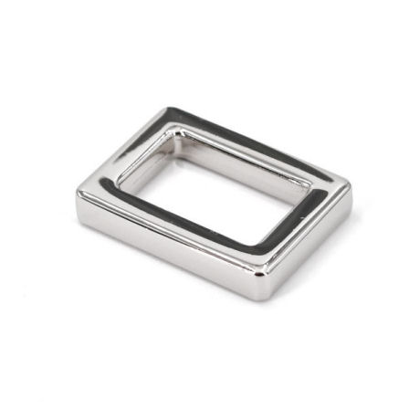R-8560-20-ni-8-TV-448-DESIGN-Griffring-Vierkantring-Rechteckring-Schlaufe-se-Halter-20mm-siber-nickel-chrom-Henkel-Tasche-Lederwaren-Hersteller-shop-kaufen DESIGN-Griffring, nickel poliert, für 20 mm
