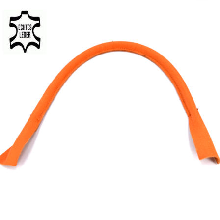 Taschenhenkel 50 cm, ECHT LEDER orange