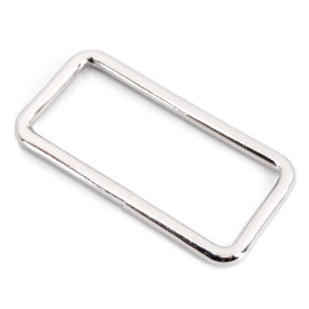 D-6771-40-ni-8-TV-448-Griffring-Vierkantring-Rechteckring-Schlaufe-se-Halter-40mm-siber-nickel-chrom-Ersatz-Reparatur-Henkel-Tasche-Lederwaren-Patchwork-Hersteller-shop-kaufen Griffring für Taschen 40mm | Stahl vernickelt