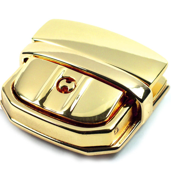 großes Steckschloß 45x42 mm | gold pol.