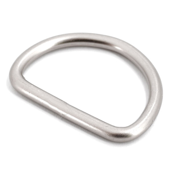 DESIGN D-Ring 40 mm, nickel matt