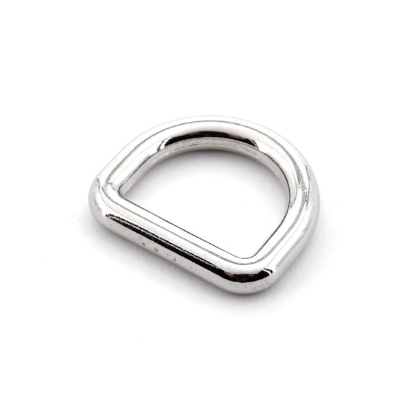 DESIGN D-Ring 20 mm, nickel poliert