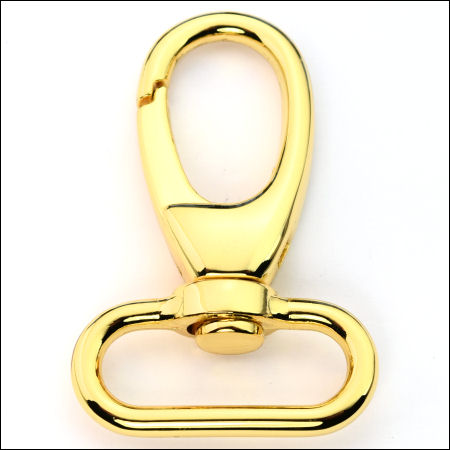 DESIGN-Karabinerhaken, gold poliert, für 30 mm