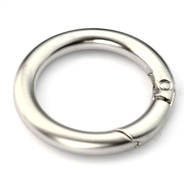Karabiner-Ring 30 mm | nickel matt