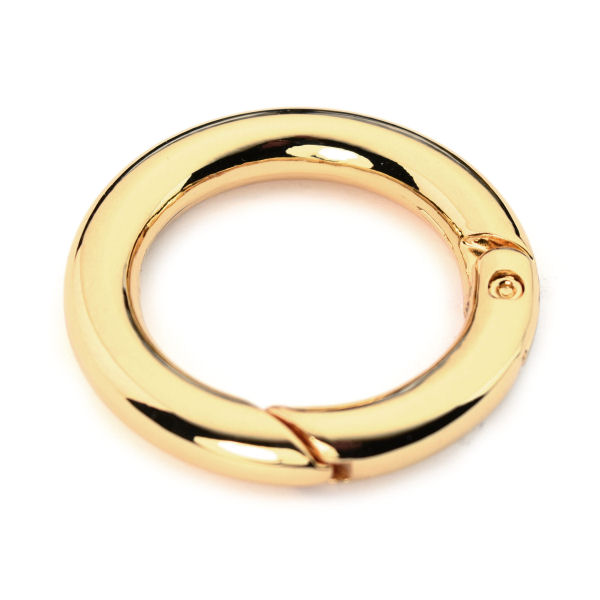 Karabiner-Ring, 25 mm, gold poliert