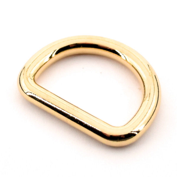 DESIGN D-Ring 30 mm, gold poliert