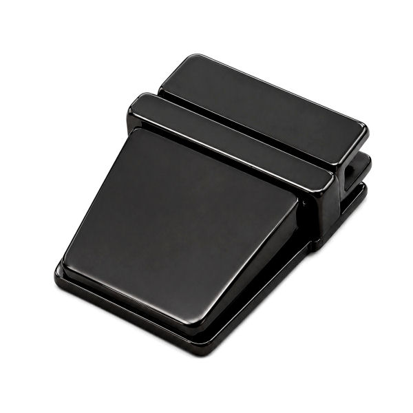Steckschloss, massiv 32x38 mm | schwarz pol.