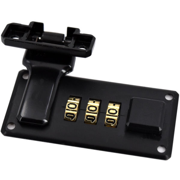 Koffer-Zahlenschloss schwarz | 66x33 mm
